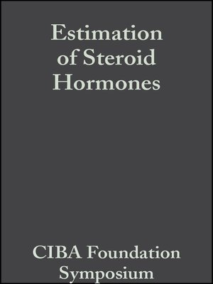 cover image of Estimation of Steroid Hormones